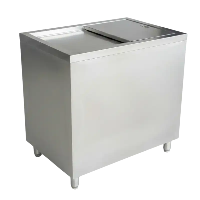 ถังน้ำแข็งสแตนเลส 304 เกรดอาหาร แบบฝาบน รุ่น IB-SS2