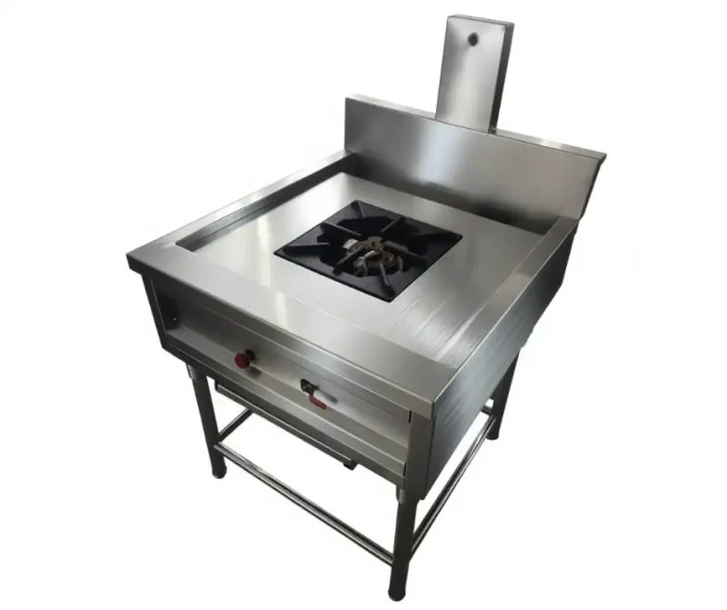 เตาฝรั่ง 1 หัว สแตนเลส304<br>ขนาด 70x70x80cm.